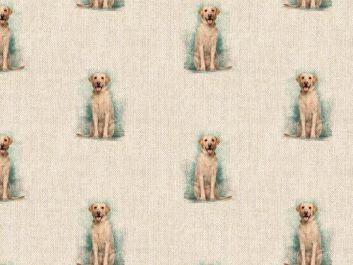 Linen Look Printed Panama, Labrador