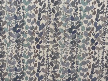 Linen Look Printed Panama, Wisteria, Azure