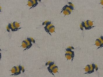 Linen Look Printed Panama Bumble Bee
