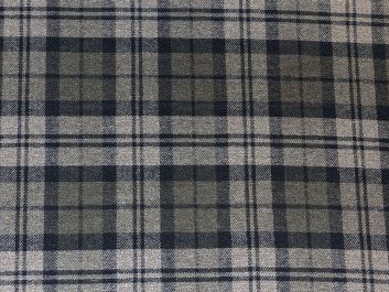 Magnus Tartan Check Wool Blend, Stone 