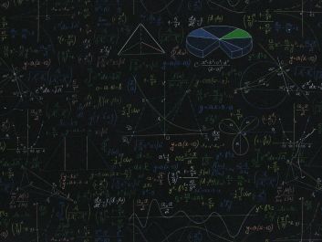 Math Equations Cotton Print, Black