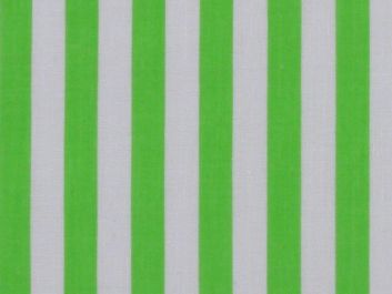 Medium 1cm Stripe Polycotton Print, Green