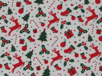 Merry Holidays Polycotton Print