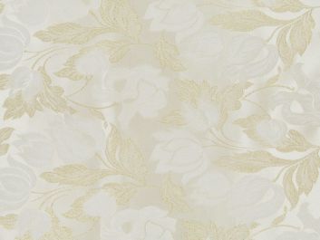 Metallic Brocade Flowers - Gold