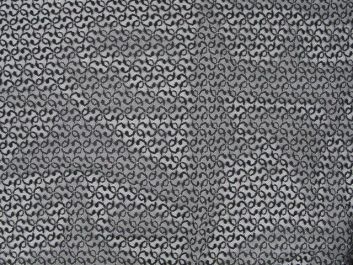 Metallic Leaf Nylon Lace - Black