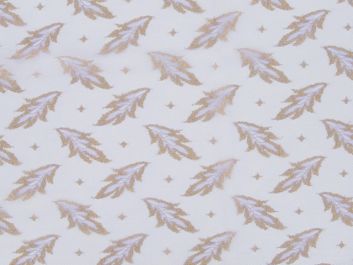 Metallic Nylon Lace - Lilac with Gold