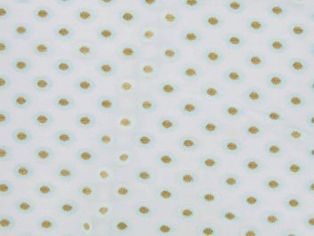 Metallic Peacock Eye Nylon Lace - Aqua