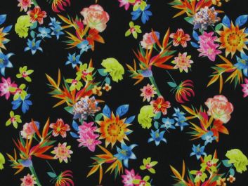 Midnight Garden Polyester Print