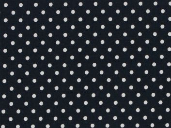 Mini Dots Cotton Poplin Print, Navy
