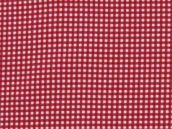 Mini Gingham Cotton Poplin Print, Red