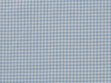 Mini Gingham Cotton Poplin Print, Sky