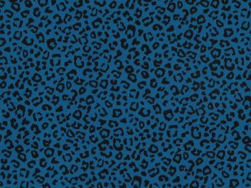 Mini Leopard Spots Cotton Poplin Print, Petrol