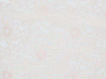 Nylon Flower Stencil Lace - Peach