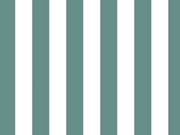 One Inch Stripe Cotton Poplin, Jade
