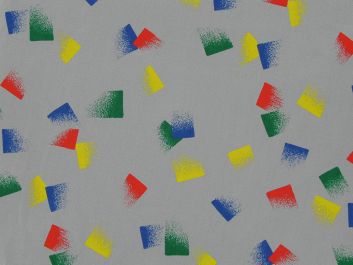 Paint Stroke Cotton Print, Grey