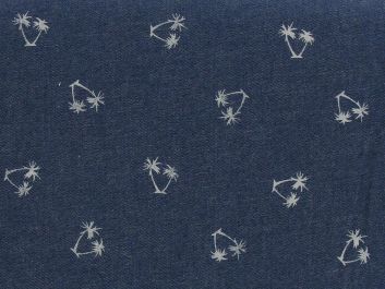 Palm Trees Printed Chambray