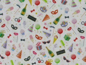 Party Celebrations Cotton Print