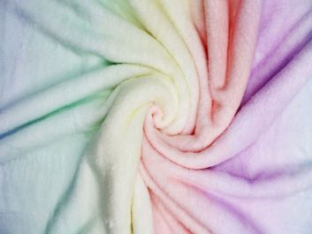 Pastel Rainbow Ultra Soft Cuddle Fleece
