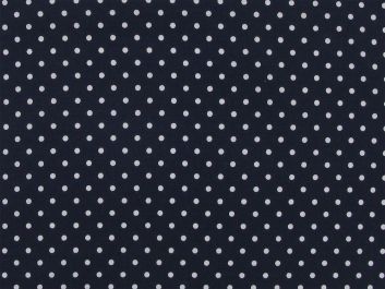 Pea Spot Polycotton Print, Navy