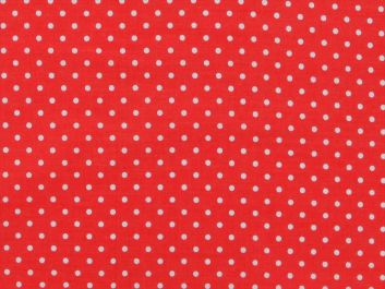 Pea Spot Polycotton Print, Red