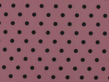 Pea Spot Viscose Jersey Rose
