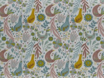 Peacock Garden Cotton Print