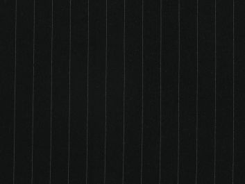 Pinstripe Super Lightweight Polyviscose Suiting, Black