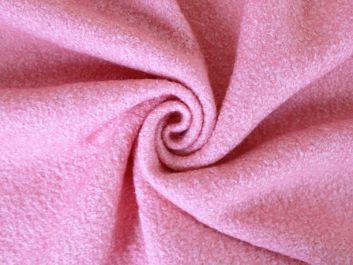 Plain Boiled Wool Blend, Coral Pink