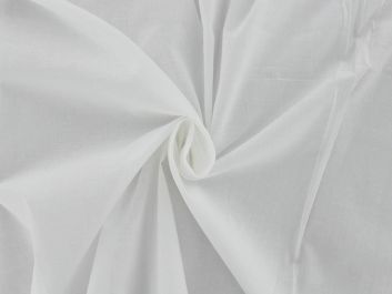 Plain Cotton Cambric, White