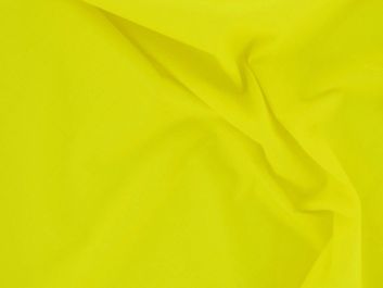 Plain Polycotton Fabric - Bright Yellow