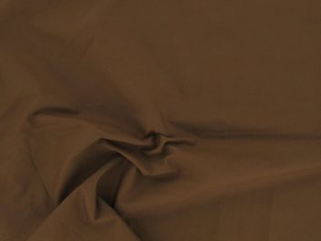 Plain Polycotton Fabric - Brown