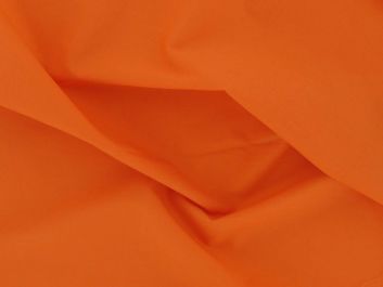 Plain Polycotton Fabric - Orange