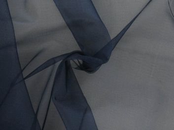 Plain Polyester Roll End, Navy, 2m