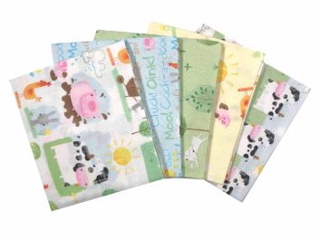 Playful Farm Cotton Fat Quarters 5 Pack