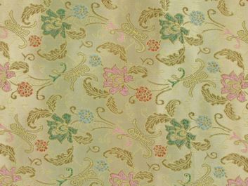 Polyester Jacquard, Shanghai Bud - Gold