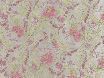 Polyester Jacquard, Shanghai Flower Flight - Pink