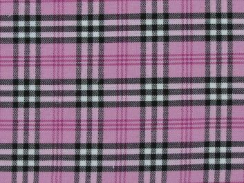 Polyviscose Tartan, Clueless Pink