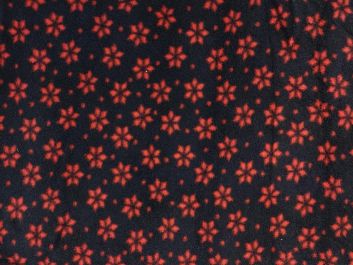 Premium Soft Anti-Pil Fleece, Red Flower