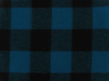 Premium Soft Check Fleece, Teal