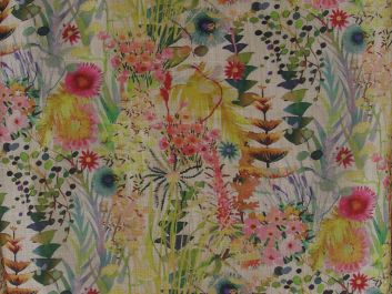 Printed Mango Silkette, Country Garden