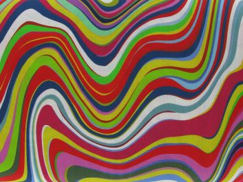 Psychedelic Stripes Cotton Print