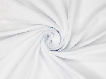 Pure Cotton Jersey, Lightweight, White