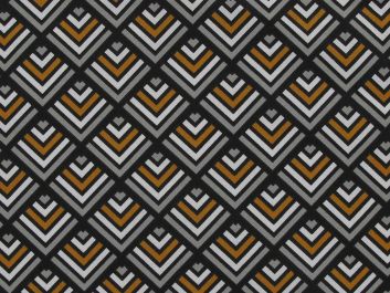 Quad Stripe Cotton Print, Ochre