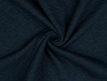 Quilted Sweatshirting, Navy Melange