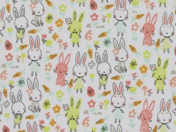 Rabbit Garden Polycotton Bunny, White
