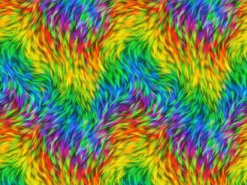 Rainbow Fur Cotton Print