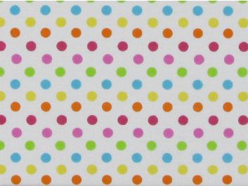Rainbow Spots Polycotton Print, Bright