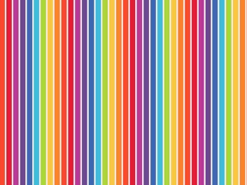 Rainbow Stripe Cotton Print
