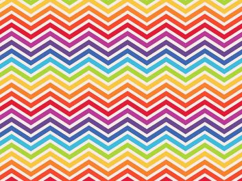 Rainbow Zig Zag Cotton Print