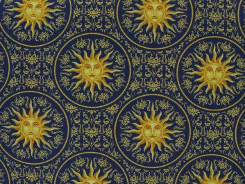 Regal Sun Cotton Print, Navy